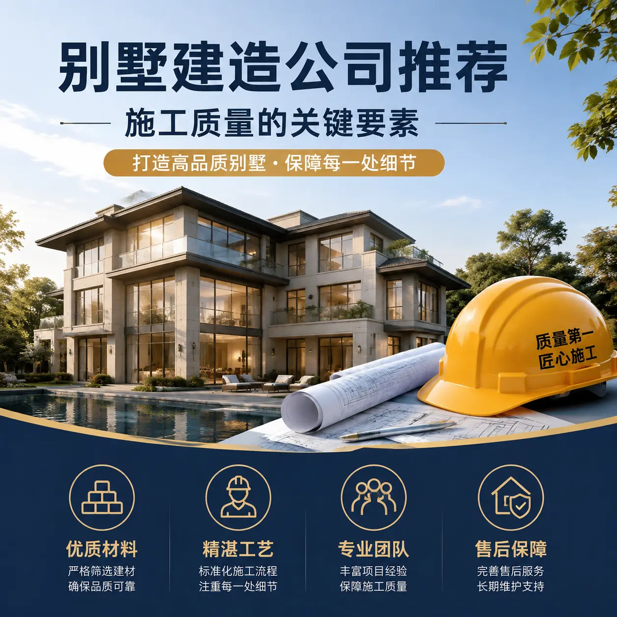 别墅建造公司推荐： 贵定 施工质量的关键要素