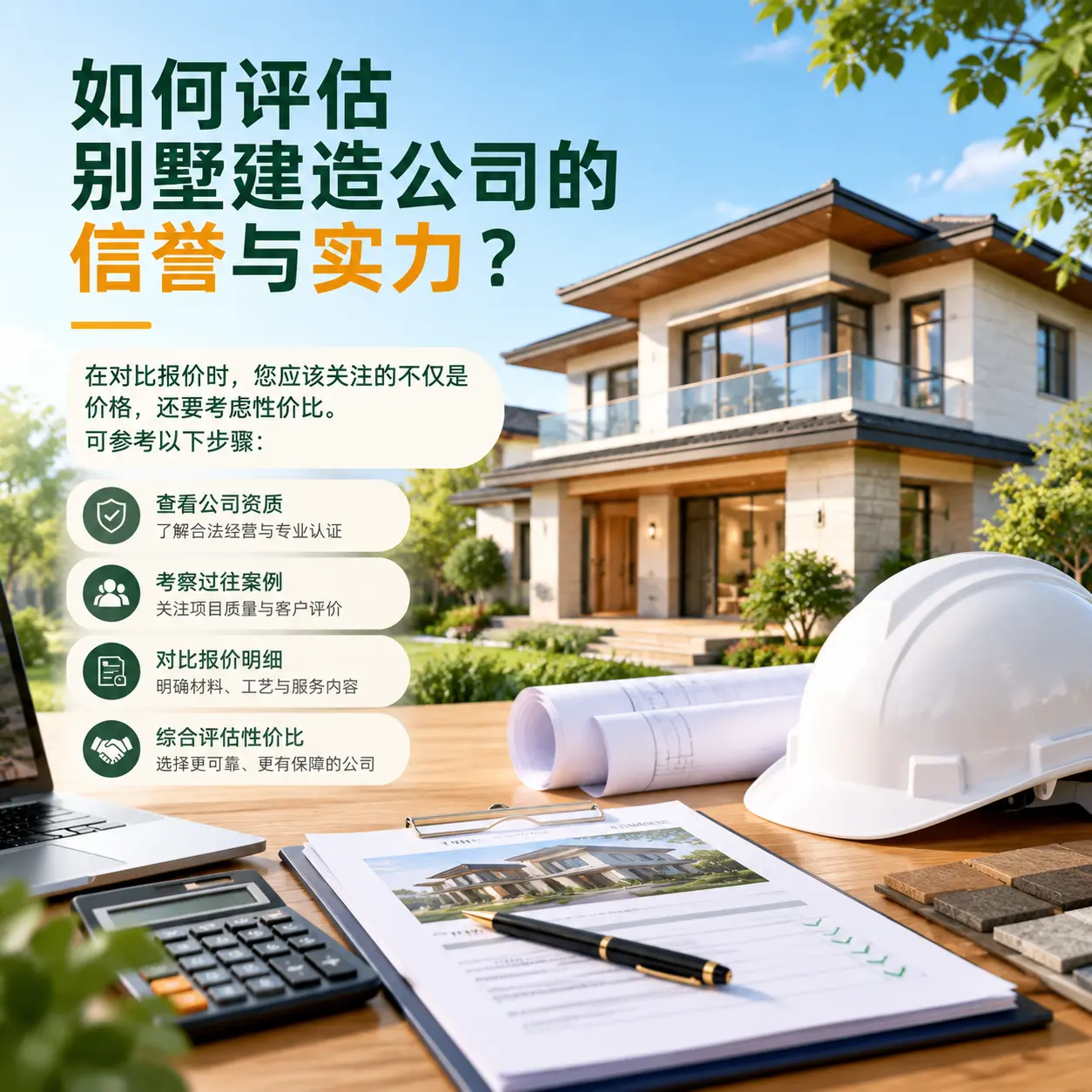 如何评估 贵定 别墅建造公司的信誉与实力?