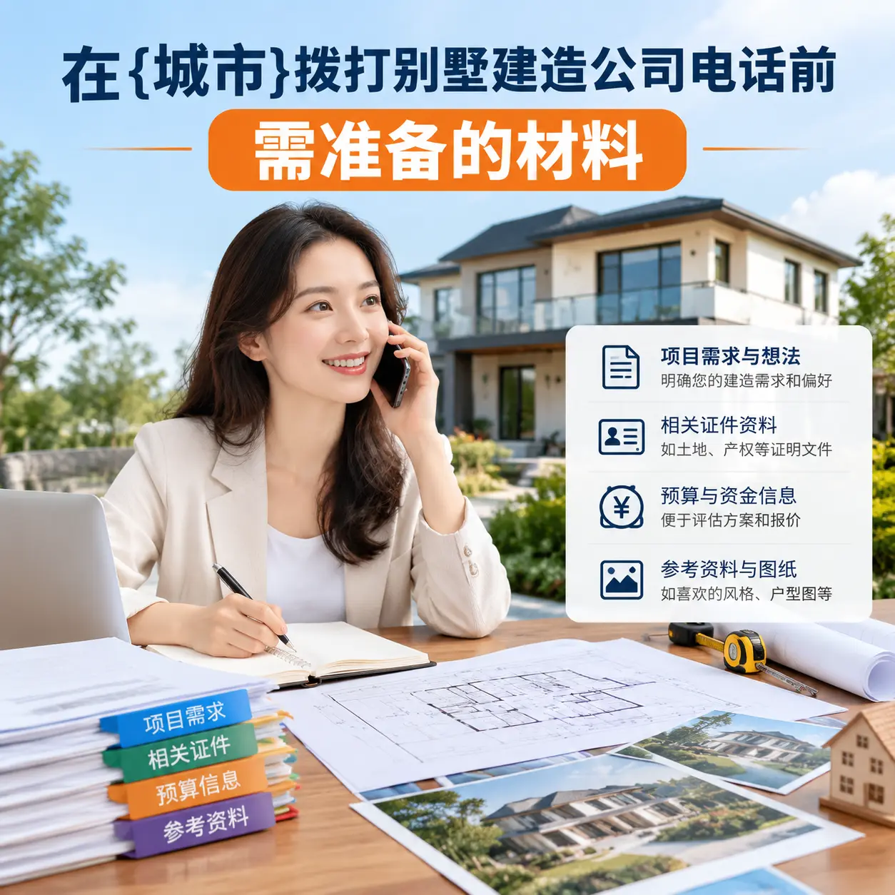 在贵定拨打别墅建造公司电话前需准备的材料