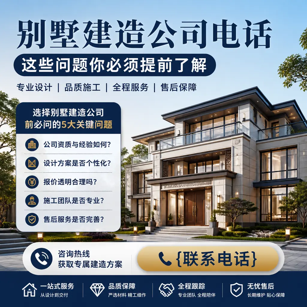 贵定别墅建造公司电话，这些问题你必须提前了解